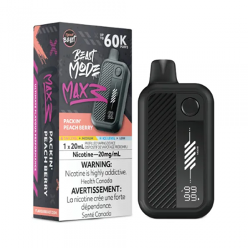 Beast Mode Max 3 Packin Peach Berry 20mg